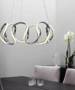 WAVE LED Takpendel Stepdim 55cm Krom