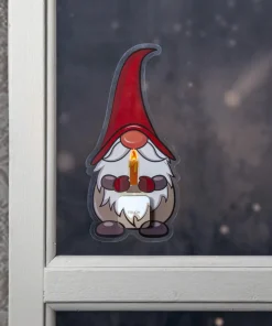 WINDO Inomhusdekoration Tomte Batteri 24cm Flerfärgad