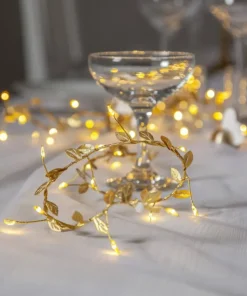 WINNY LjusslingaBatteri 2m 60LED Varmvit/Guld