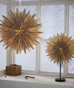WINTER Stjärna på fot 62cm Beige