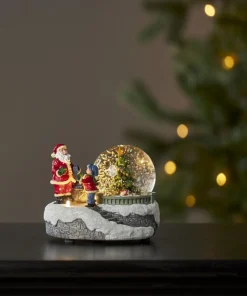 WINTERVILLE Panorama Tomte Batteri 12cm