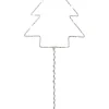 WIRY GRAN Bordsdekoration 16cm 12LED Grå