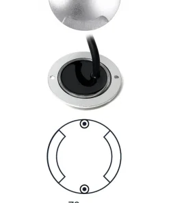 ZENIT DUO Decklight 7cm 12V Silver IP67