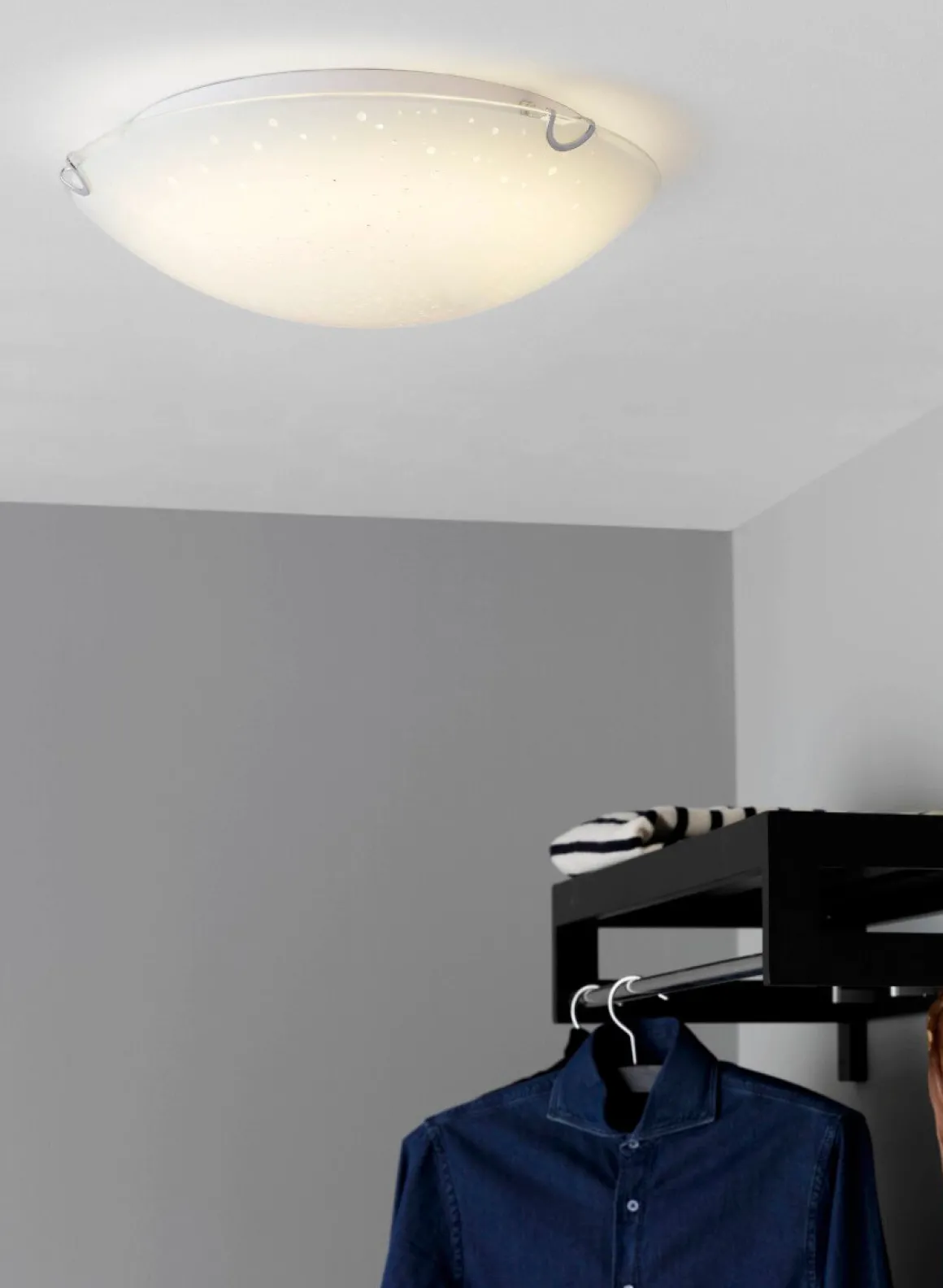 ZODIAC LED-Plafond 30cm Frostad/Mönster